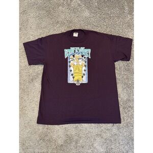 Vintage Wine Shirt Adult XL Extra Large Purple Single Stitch Mens 90s Sonoma‎